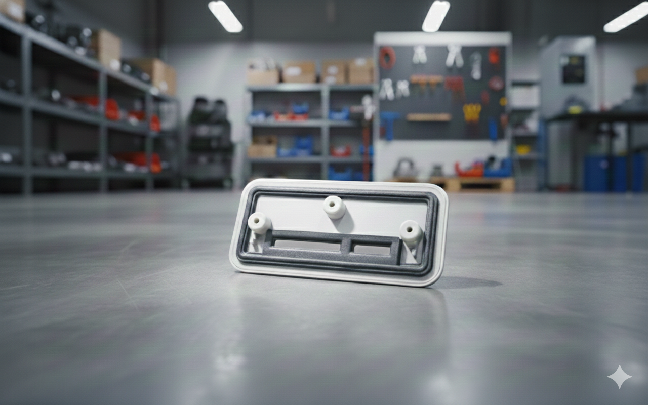 2K two-shot molded automotive component