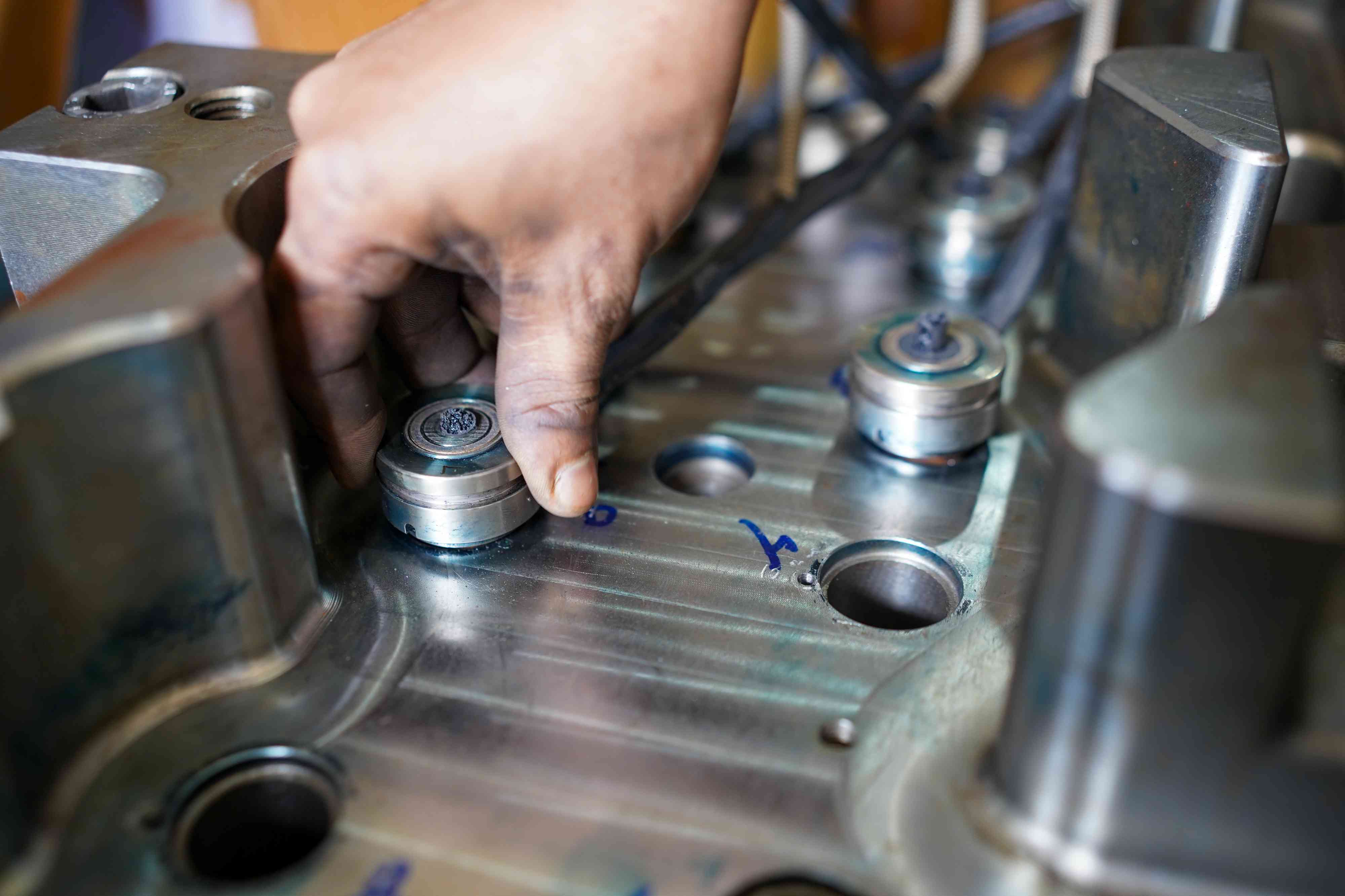 Injection molding machines at Devaba polymers PVT LTD
