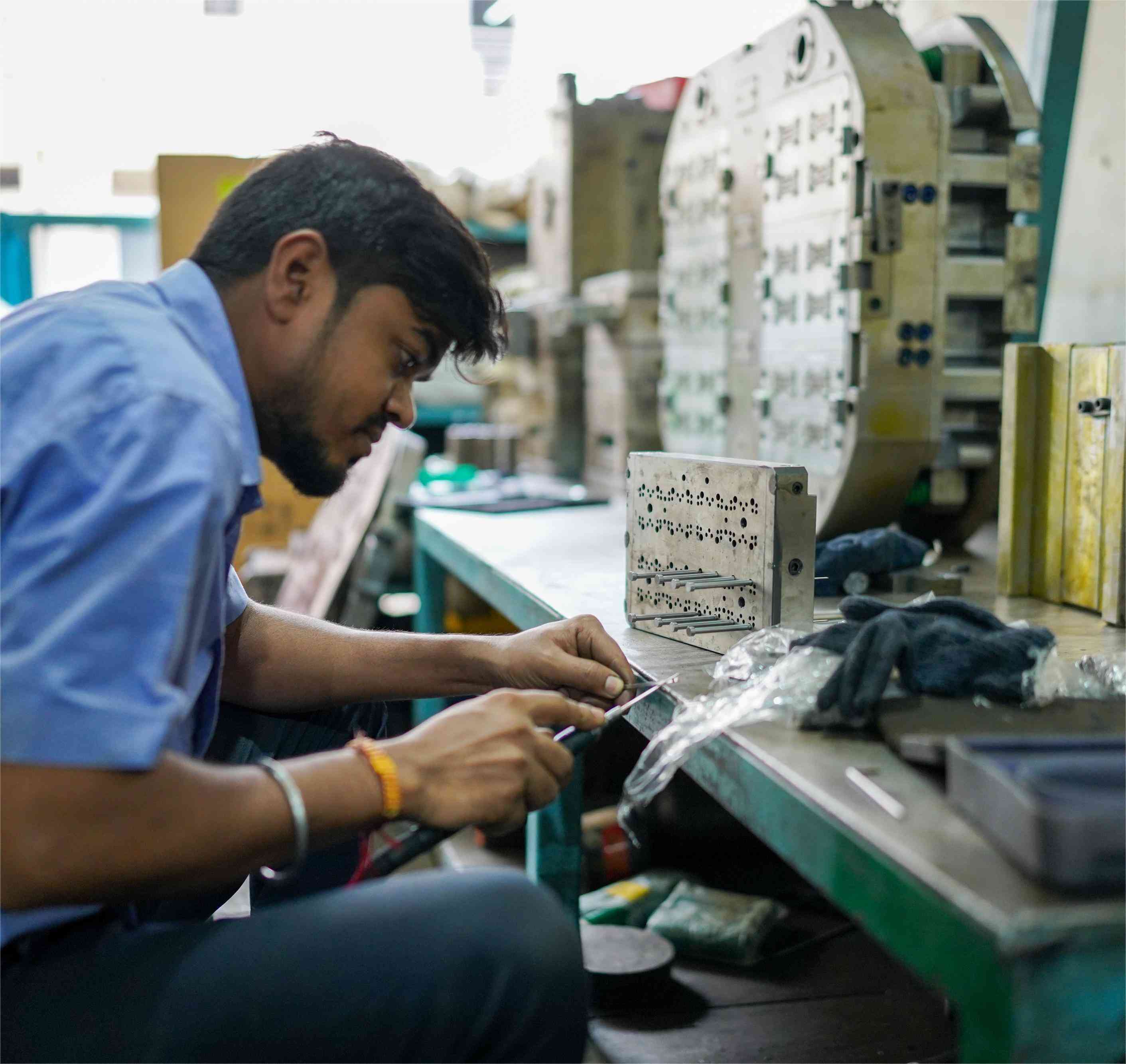 Molded plastic components at Devaba polymers PVT LTD