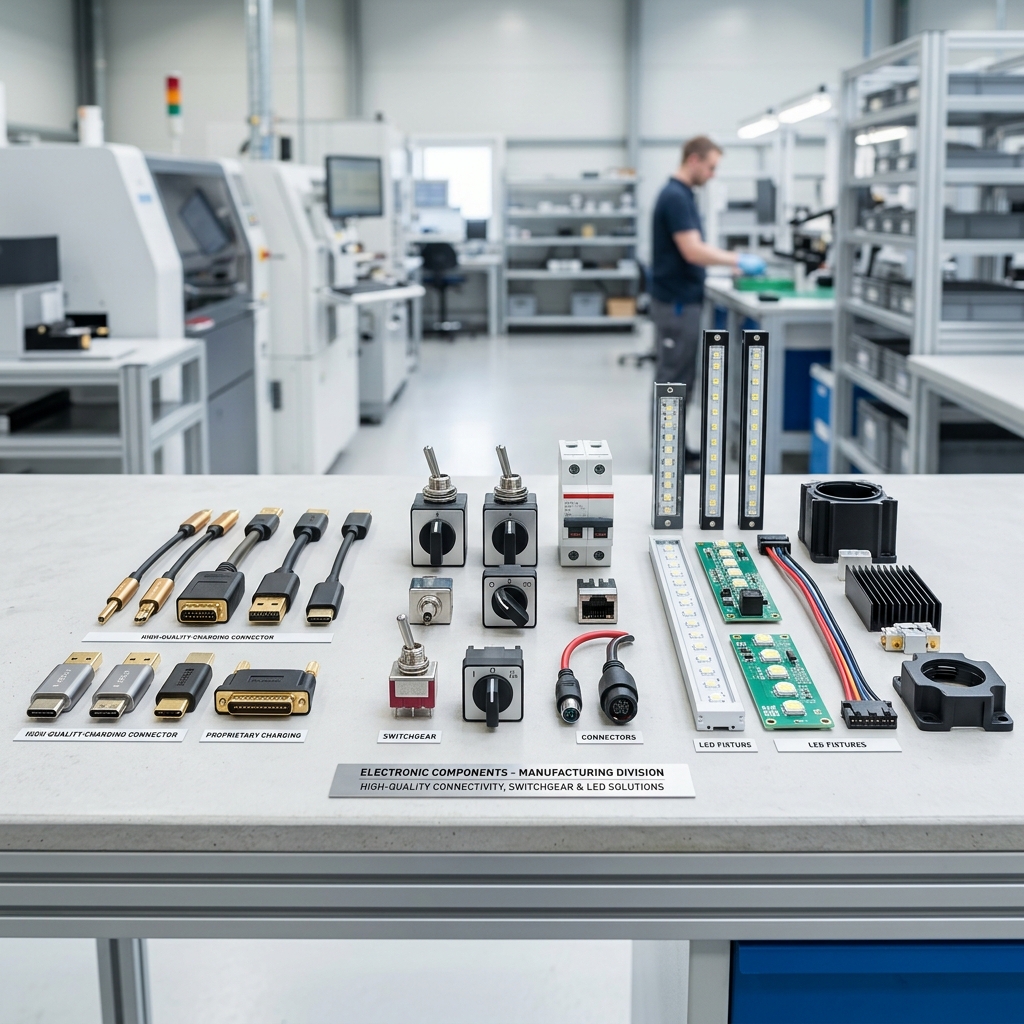 Molded plastic electronic components