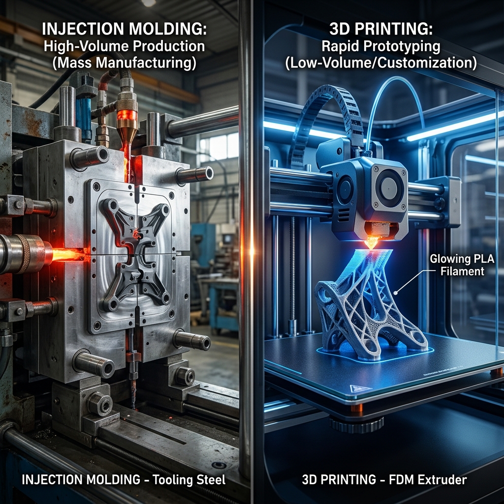 Injection Molding vs. 3D Printing: Which Process Is Right?